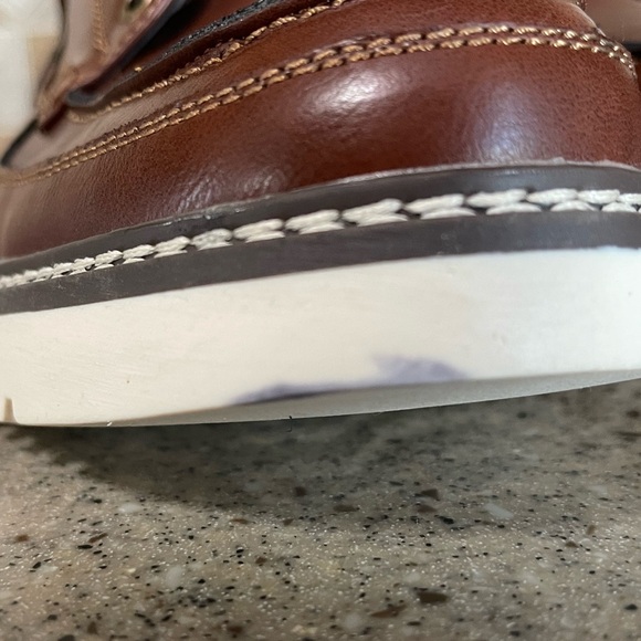 Madden Men’s Didann Cognac Brown Leather Boots in Size 7.5 - Picture 8 of 9
